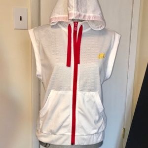 Nike Eyelet Mesh Vest with pop red details